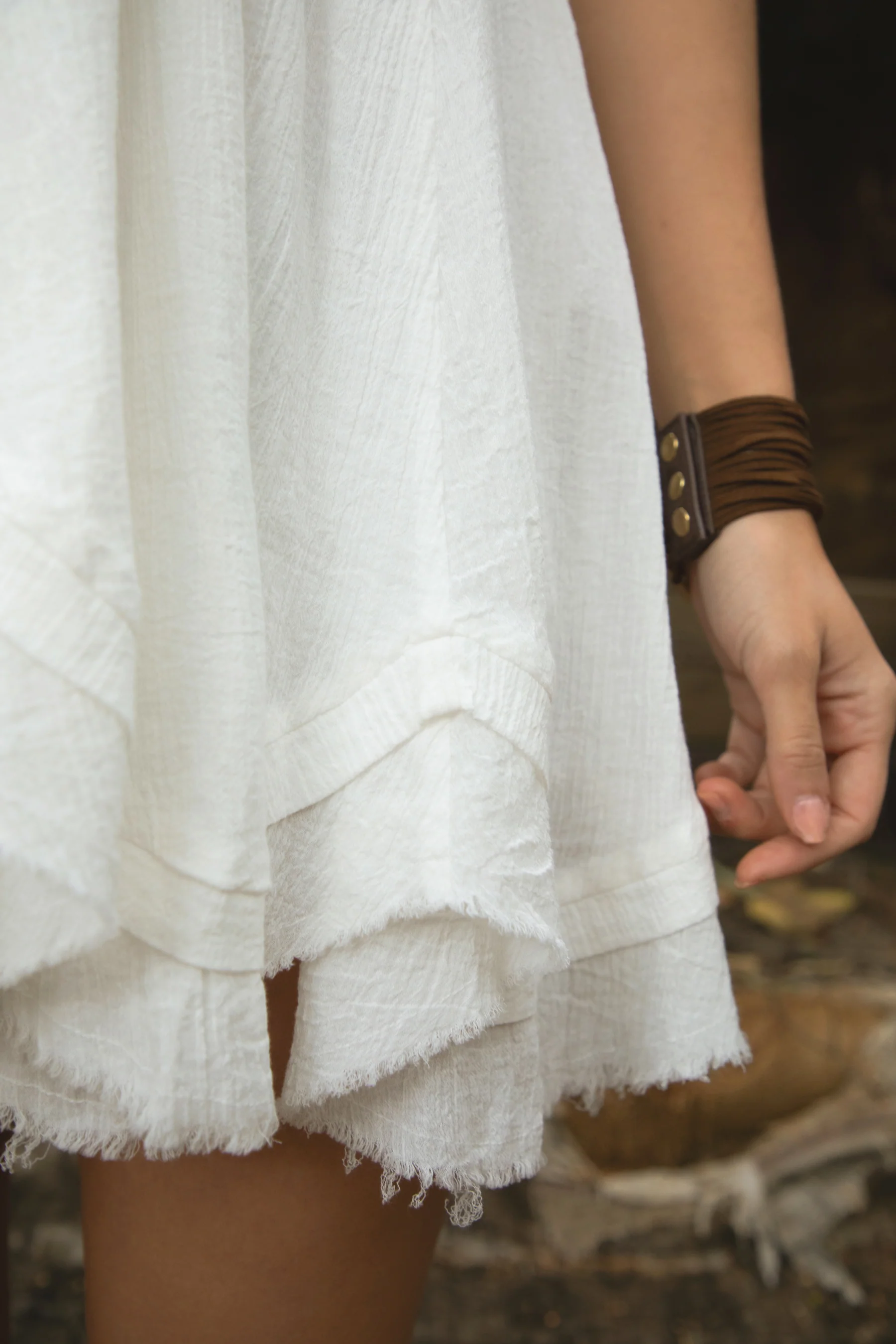 LUMI Frayed Hemline Baby Doll Dress - Image 7