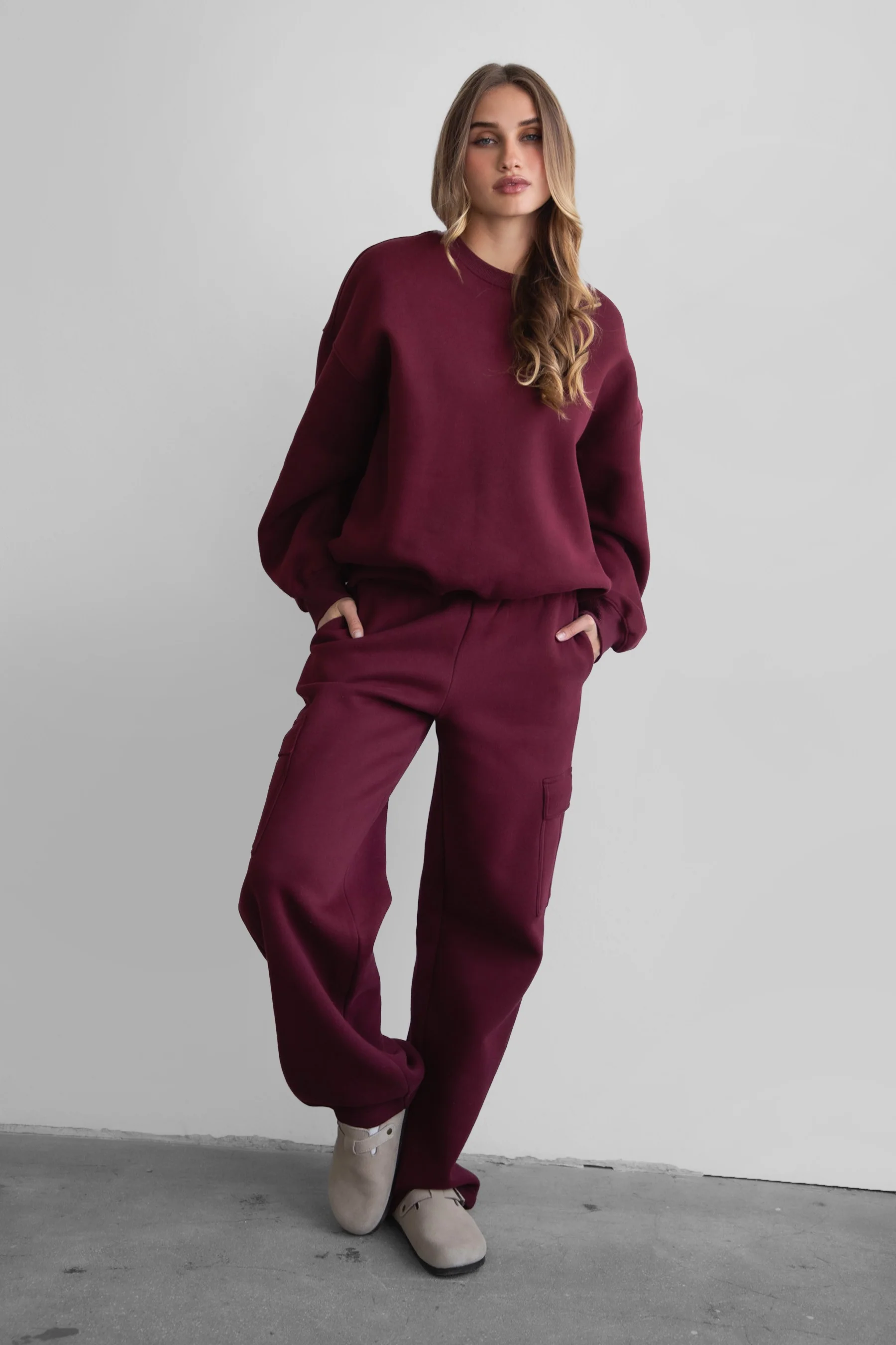 Hana Plush Fleece Cargo Pants - Image 11