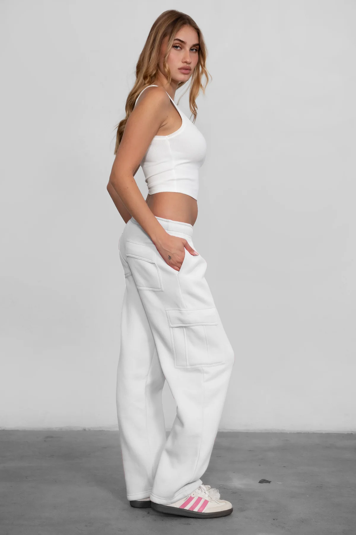 Hana Plush Fleece Cargo Pants - Image 23