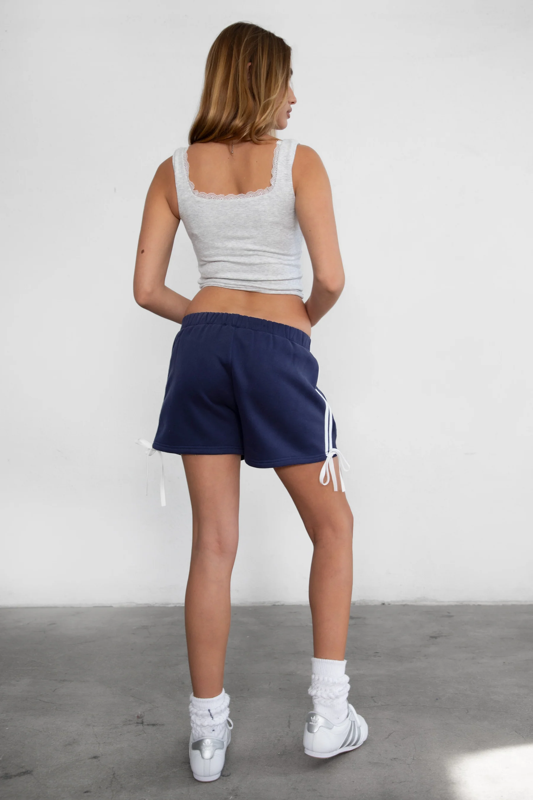 Sunni Plush Fleece Piping Detail Shorts - Image 24
