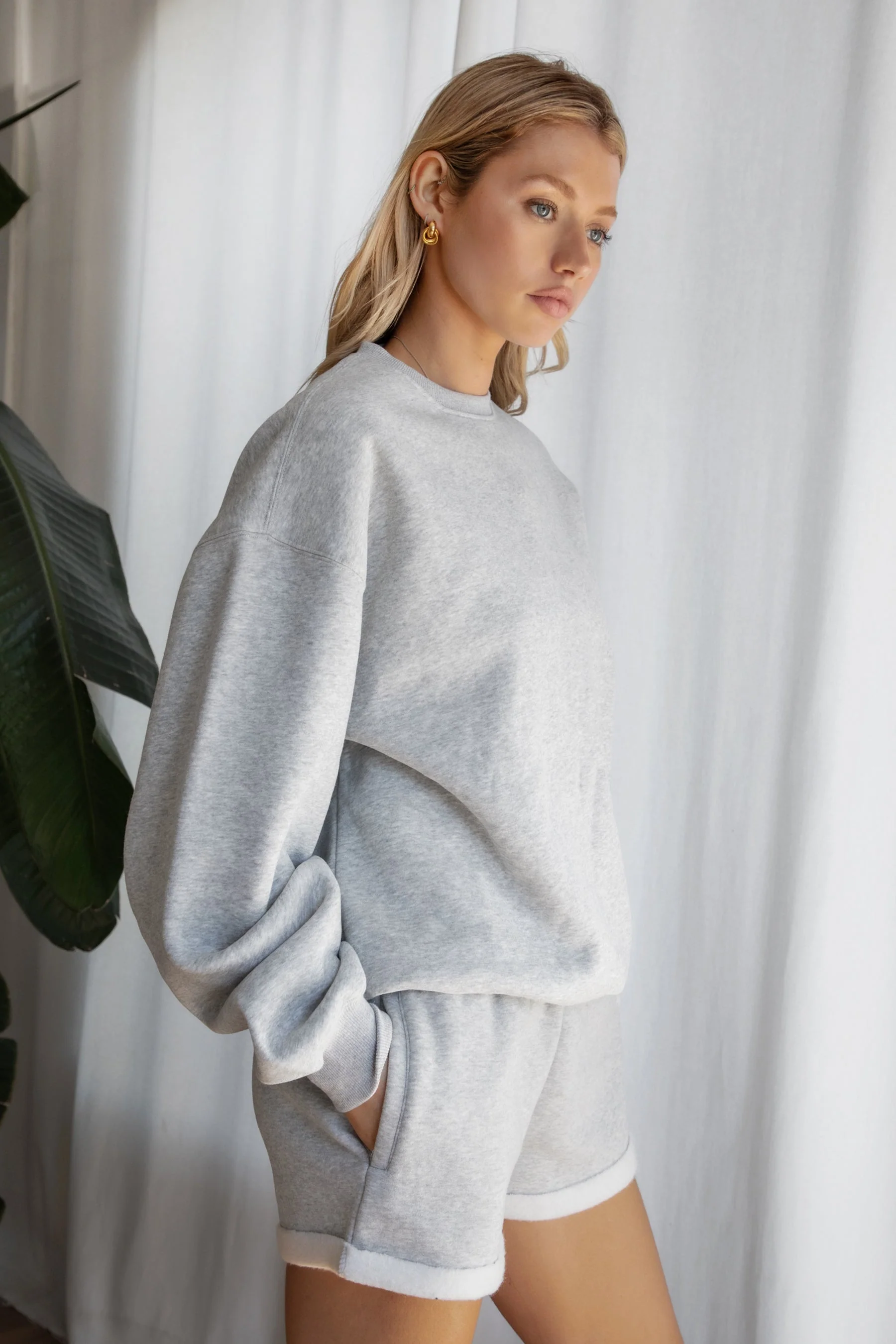 LANI Cloud Fleece Crew Neck Pullover Sweatshirt - Image 29