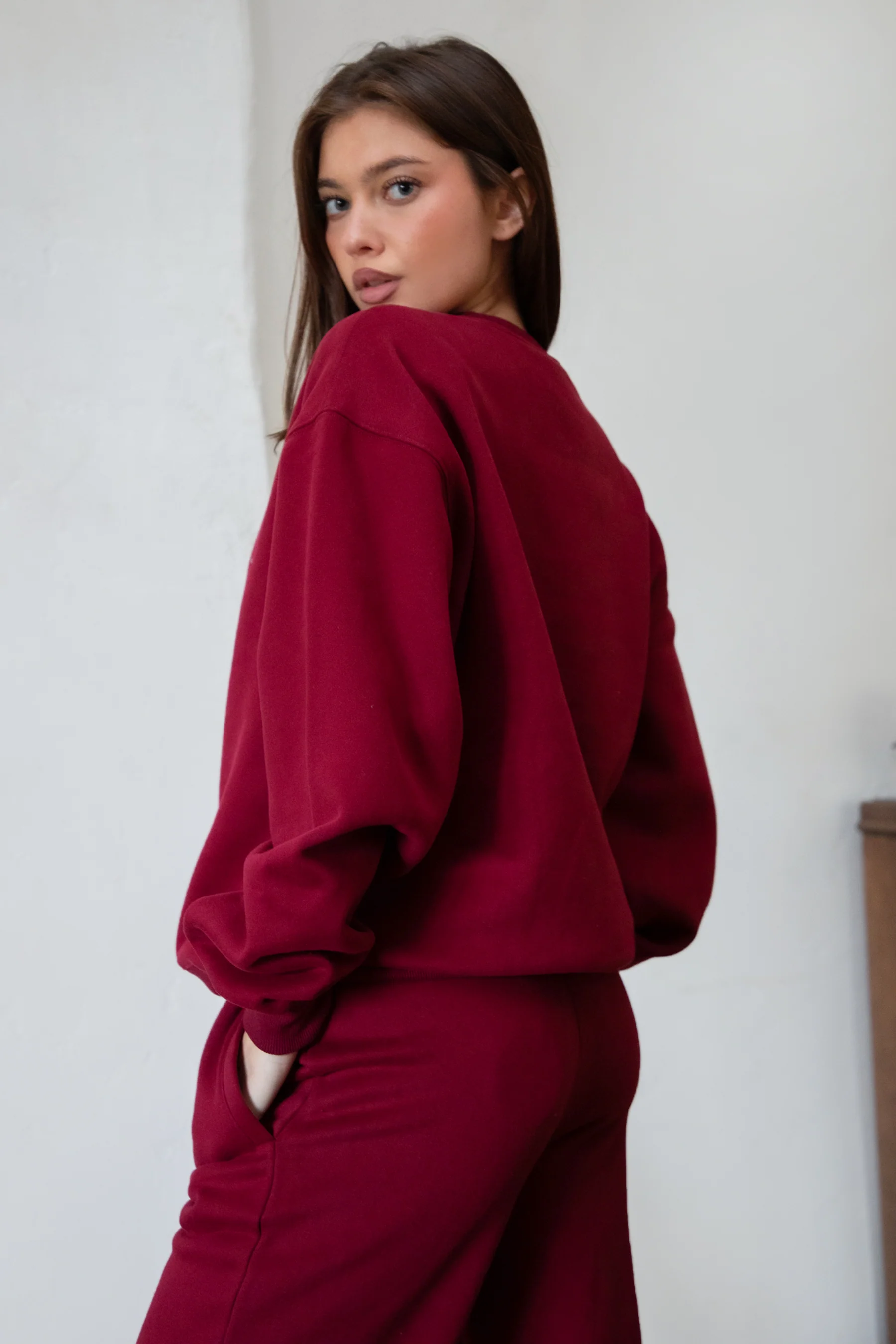 LANI Cloud Fleece Crew Neck Pullover Sweatshirt - Image 3