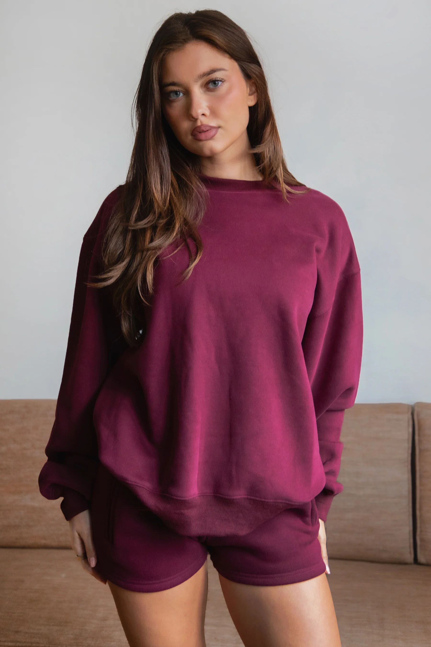 LANI Cloud Fleece Crew Neck Pullover Sweatshirt - Image 38