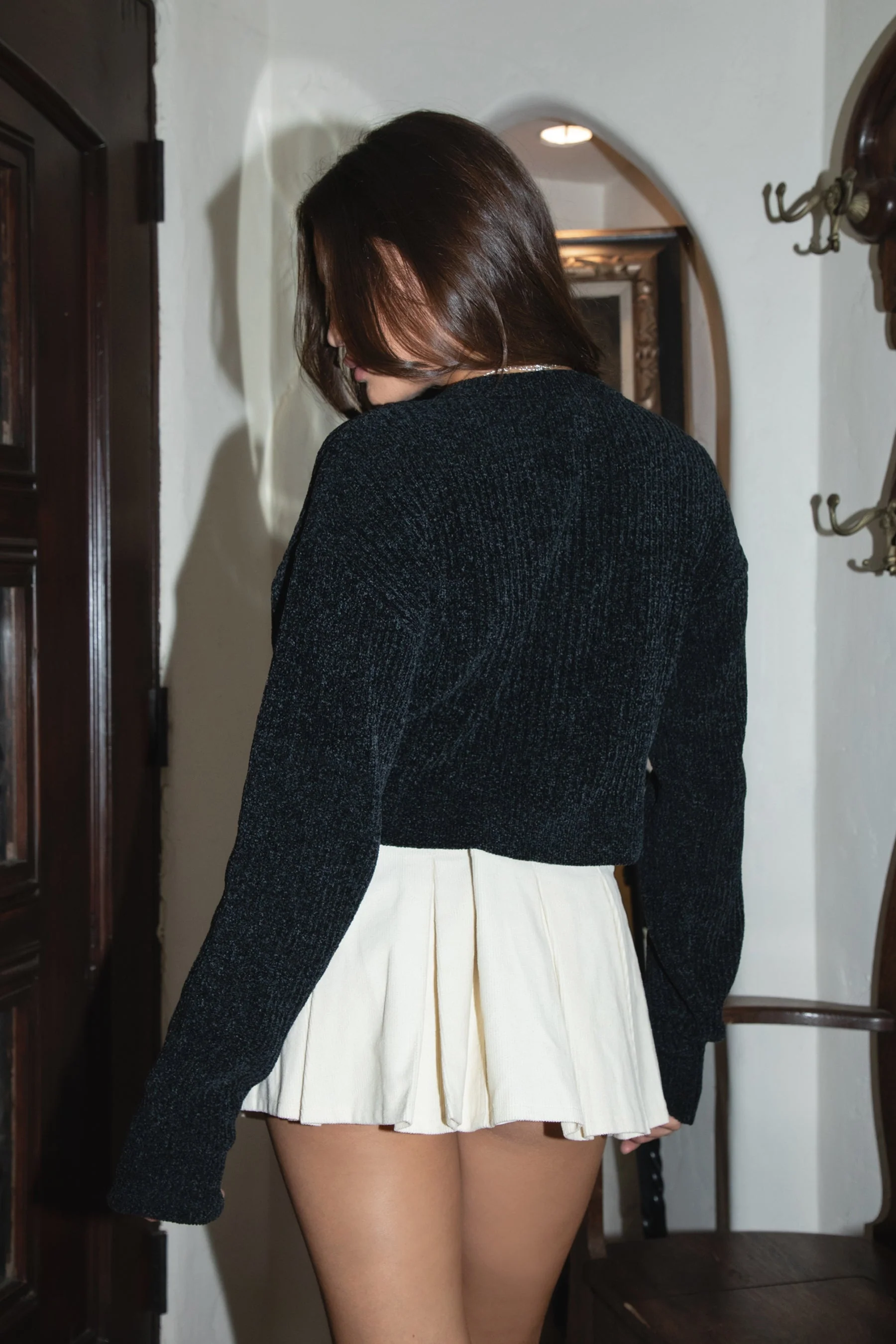 WILLOWEN Cardigan Sweater Knit Embroidered Cardigan - Image 3